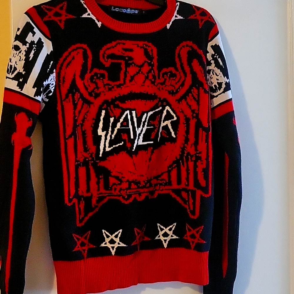 Small Locoape Slayer Christmad Sweater